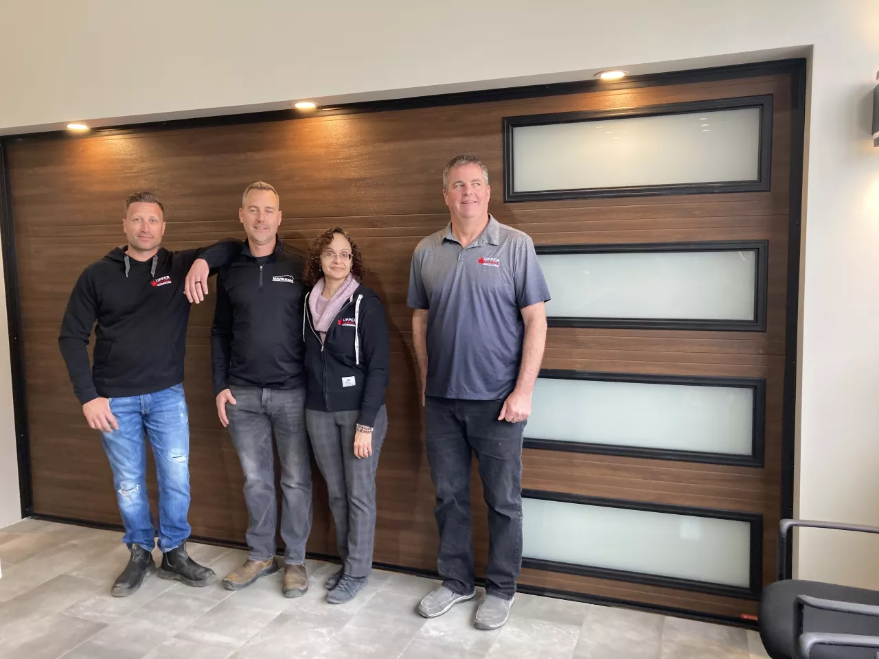Our team in our showroom